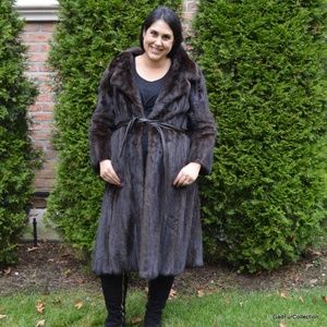 SOLD! Mink Fur Coat Stroller Authentic Brown